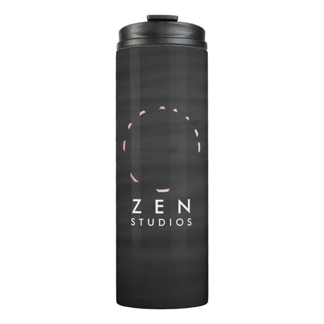 Elegant Floating Pink Lotus Flowers Thermal Tumbler (Front)