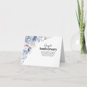 Elegant Floral 1st Wedding Anniversary Card