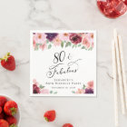 Elegant Floral 80th Birthday Party