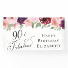 Elegant Floral 90th Birthday Party