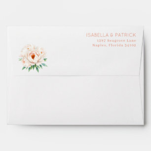 Elegant Floral Address Label Envelope