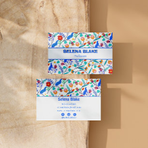Elegant Floral Aesthetic Modern & Stylish Business Card