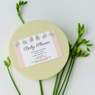 Elegant Floral Baby Shower Invitation