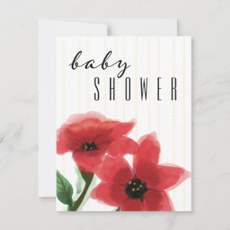 Elegant Floral Baby Shower Invitation Template