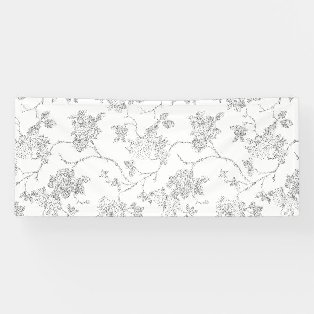 Elegant Floral Banner | Timeless Event Décor (Horizontal)