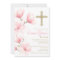 Elegant Floral Baptism Christening Invitation