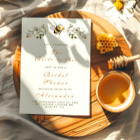 Elegant floral bee bridal shower