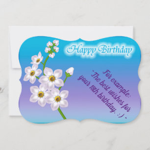 Elegant Floral Birthday Card