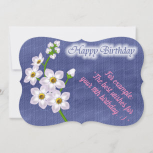 Elegant Floral Birthday Card