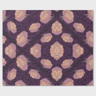 Elegant Floral Blanket – Cozy Botanical Throw Wrapping Paper