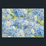 Elegant Floral Blue Hydrangea Pattern Wrapping Paper Sheet<br><div class="desc">These elegant floral wrapping paper sheets feature classic blue hydrangea flowers in full bloom completely covering the tissue paper. Perfect for wedding gift wrap and decoupage projects as well as other paper crafts. Designed by world renowned artist ©Tim Coffey.</div>