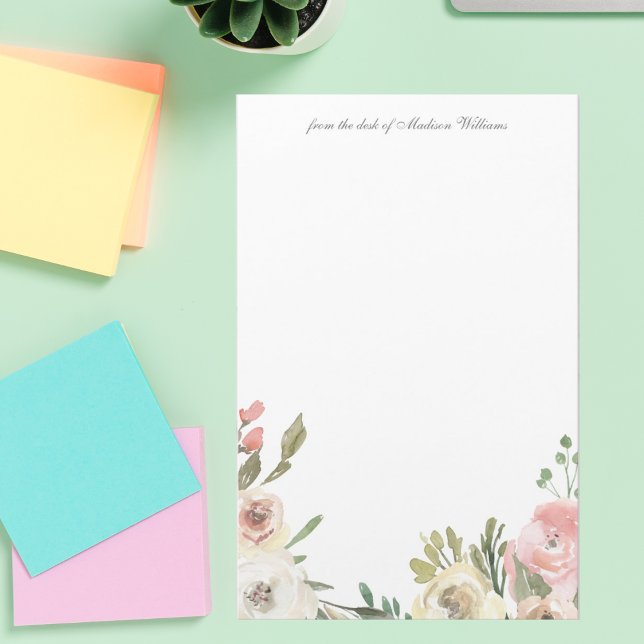 Elegant Floral Blush Peony Monogram Wedding Stationery (Creator Uploaded)