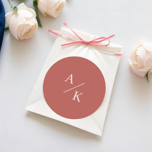 Elegant Floral Boho Classic Round Sticker