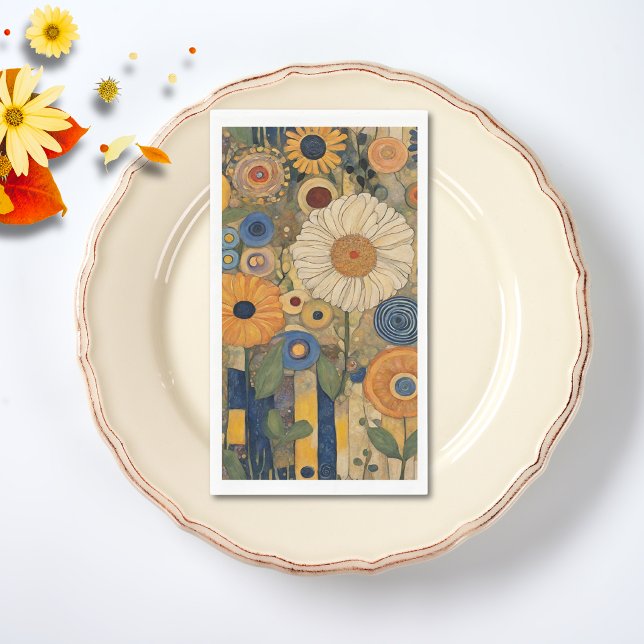 Elegant Floral Boho Thanksgiving Napkin (Creator Uploaded)