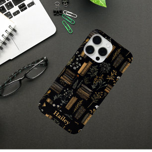 Elegant Floral & Book Design - A Readers Haven iPhone 16 Pro Case