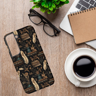 Elegant Floral & Book Design - A Readers Haven Samsung Galaxy Case
