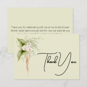 Elegant Floral Border Paper Label Name Tag Thank You Card