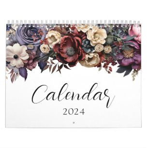 Elegant Floral Botanical Calendar