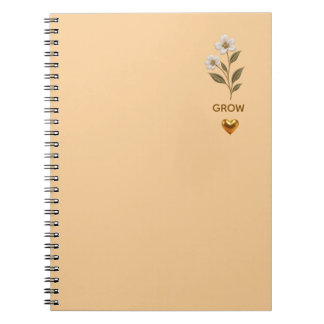 Elegant Floral Botanical Notebook – Minimalist Flo