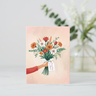Elegant Floral Bouquet Mother's Day Postcard