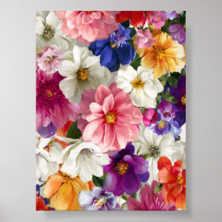 Elegant Floral Bouquet – Romantic Flower Arrangeme Poster