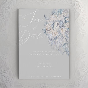 Elegant Floral Bouquet Wedding Save the Date Card