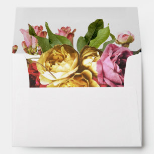 Elegant Floral Bouquet with Your Return Address Envelope