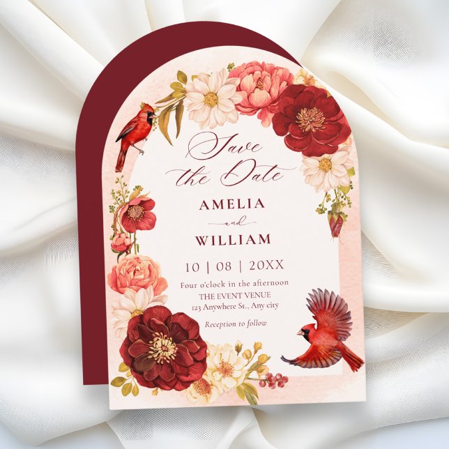 Elegant Floral branch bird  Invitation (Creator Uploaded)