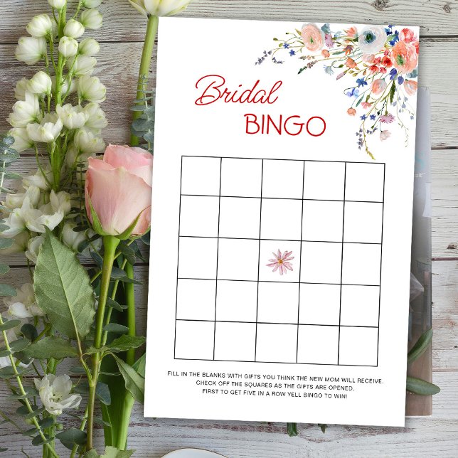 Elegant Floral Bridal Bingo Game (Creator Uploaded)