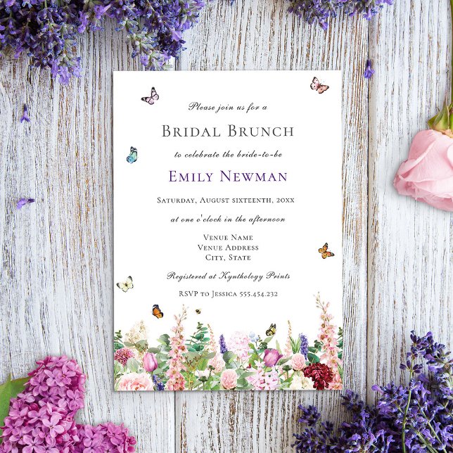 Elegant Floral Bridal Brunch Invitation (Creator Uploaded)