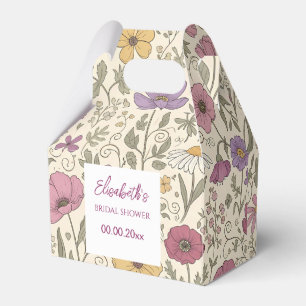 Elegant Floral Bridal Shower Bloom Garden Favour Box
