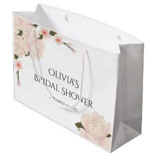 Elegant Floral Bridal Shower Favours Large Gift Ba Bag