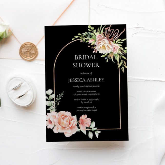 Elegant Floral Bridal Shower Invitation (Creator Uploaded)