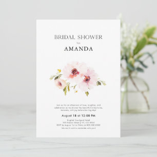 Elegant Floral Bridal Shower Invitation