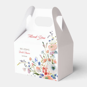 Elegant Floral Bridal Shower Thank You Favour Box