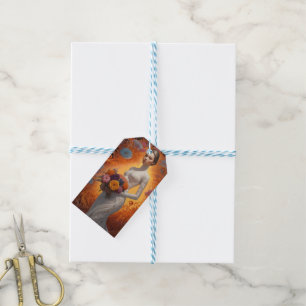 Elegant Floral Bride Wedding Collection  Gift Tags