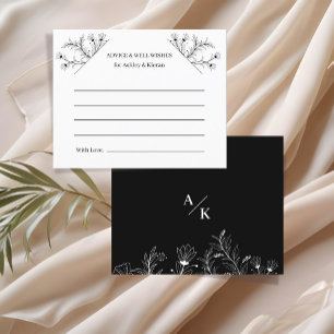 Elegant Floral Budget Advice Card