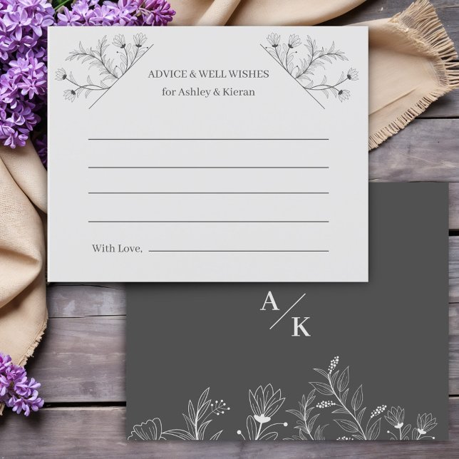 Elegant Floral Budget Advice Card (Creator Uploaded)