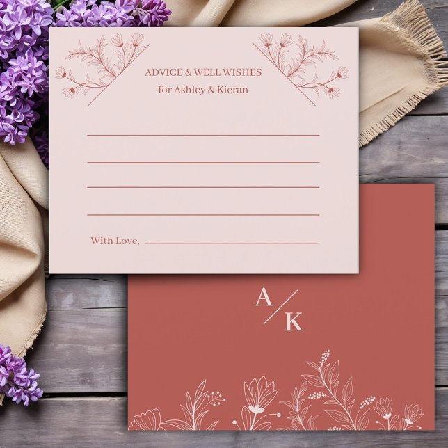 Elegant Floral Budget Advice Card (Creator Uploaded)