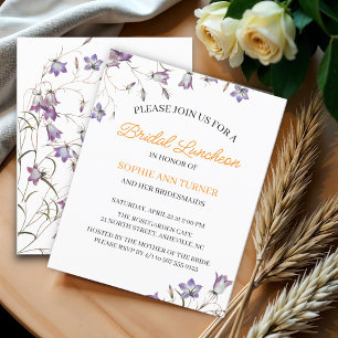 Elegant floral Budget Bridal Luncheon Invitation