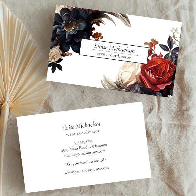 Elegant Floral  Business Card (Creator Uploaded)