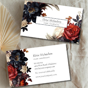 Elegant Floral Business Card