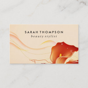 Elegant Floral Business Card