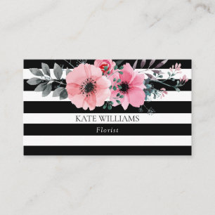 Elegant Floral Business Card