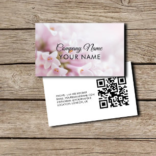 Elegant Floral Business Card Modern Feminine Flo