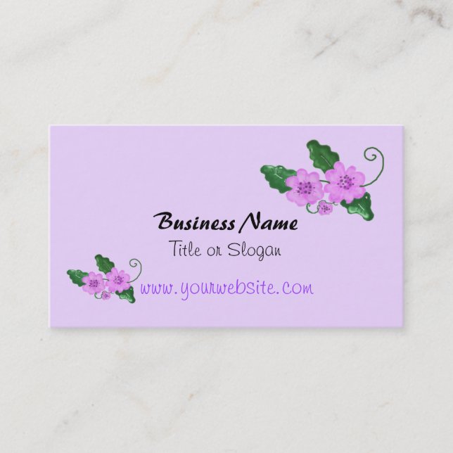 Elegant Floral Business Design Card (Front)