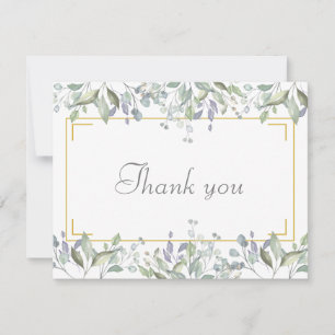 Elegant Floral Business Thank You Card