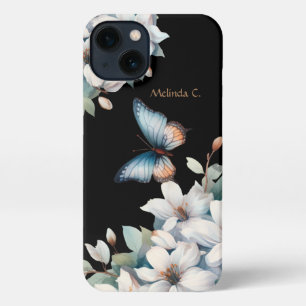 Elegant Floral & Butterfly iPhone 13 Case