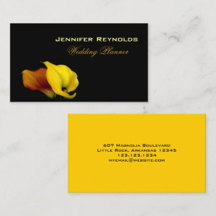 Elegant Floral Calla Lily Business Card