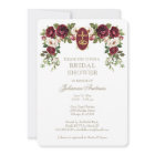 Elegant Floral Catholic Bridal Shower Roses